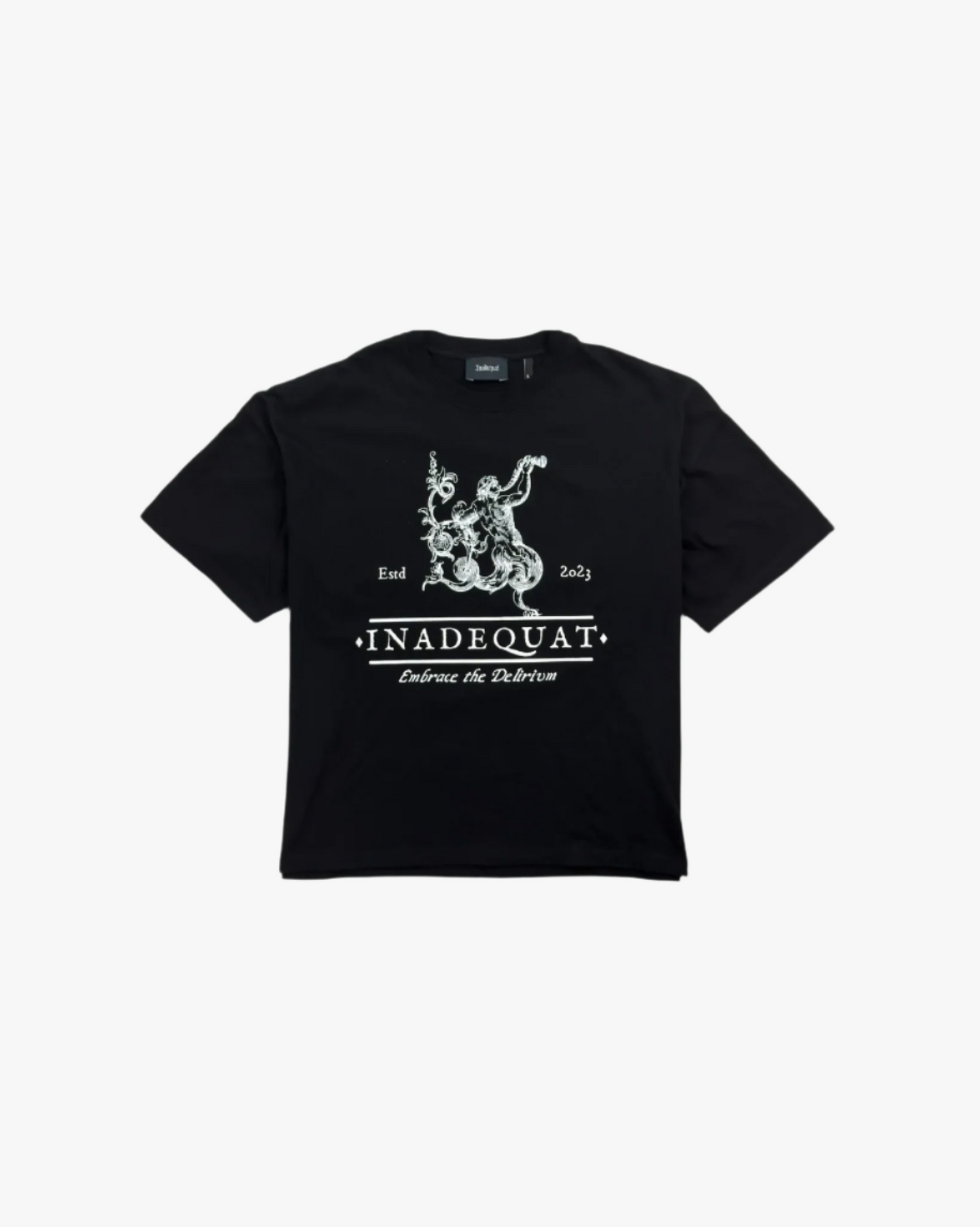 EMBRACE THE DELIRIUM T-SHIRT - BLACK