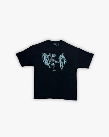 NO TIME FOR ROMANCE T-SHIRT - BLACK